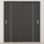 Braga 1V Blu Matrix CPL Modern Bypass Door - Doors and Beyond