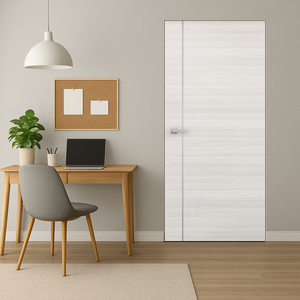 Braga 1V Crema Matrix CPL Frameless Modern Door - Doors and Beyond