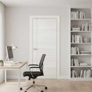 Nova 1V Braga Crema Matrix CPL Modern Single Pre-hung Door - Doors and Beyond