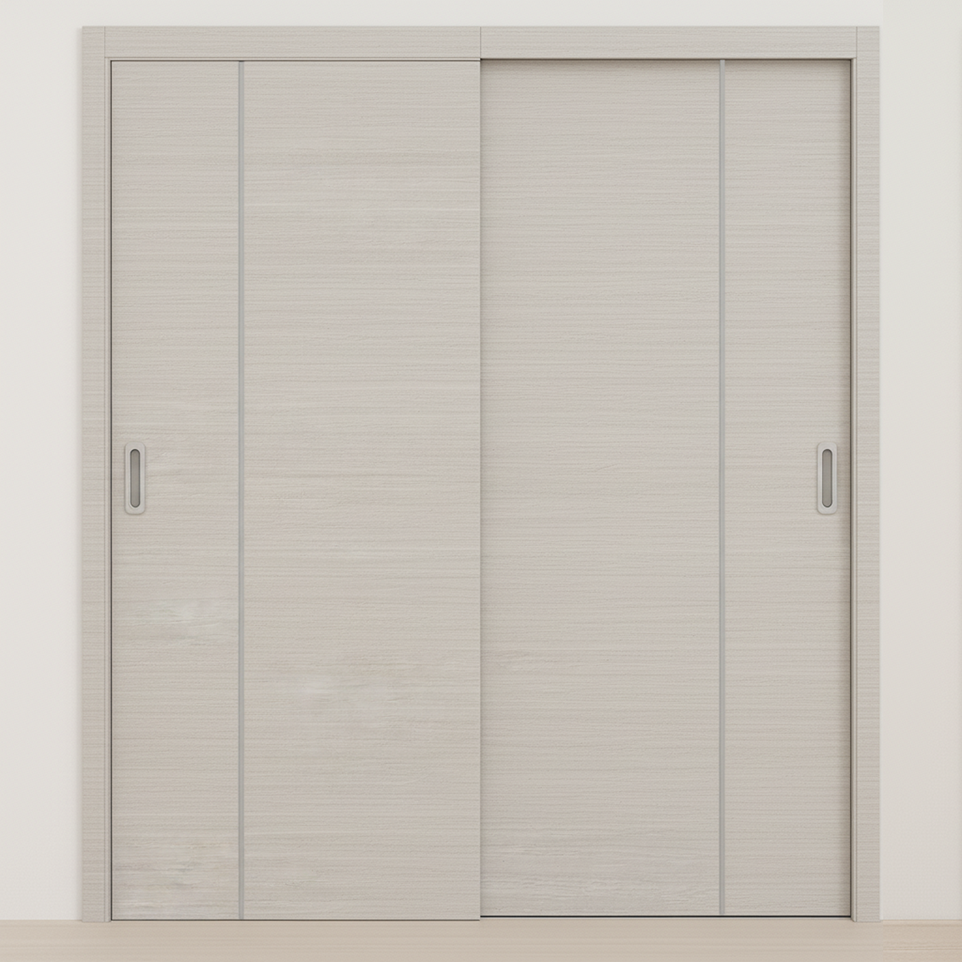 Braga 1V Crema Matrix CPL Modern Bypass Door - Doors and Beyond