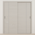 Braga 1V Crema Matrix CPL Modern Bypass Door - Doors and Beyond