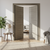 Nova 1V Braga Palissandro  Matrix CPL  Modern Double Pre-Hung Door - Doors and Beyond