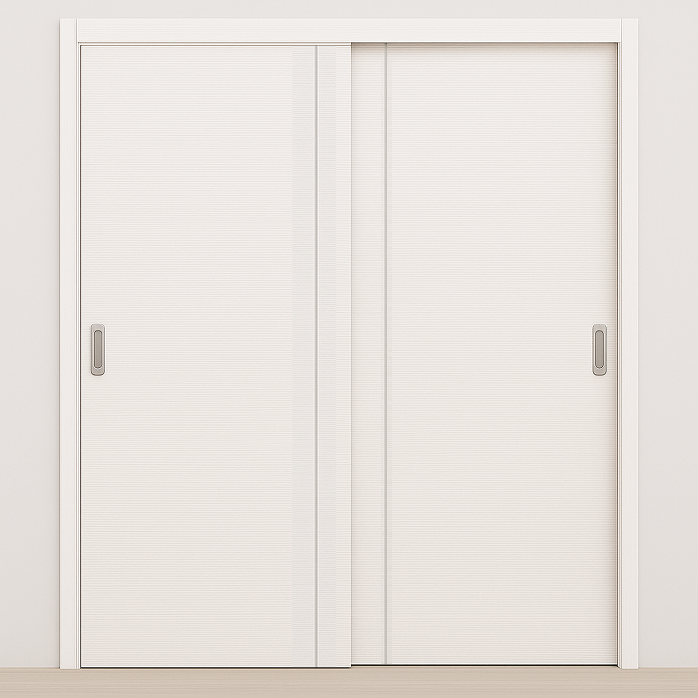 Braga 1VR Bianco Matrix CPL Modern Bypass Door - Doors and Beyond