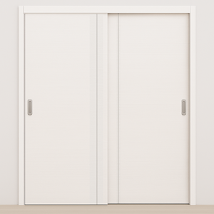 Braga 1VR Bianco Matrix CPL Modern Bypass Door - Doors and Beyond