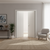 Nova 1VR Braga Bianco Matrix CPL Modern Double Pre-Hung Door - Doors and Beyond