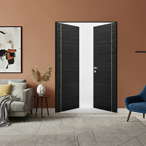 Braga 1VR Blu Matrix CPL Frameless Modern Double Door - Doors and Beyond