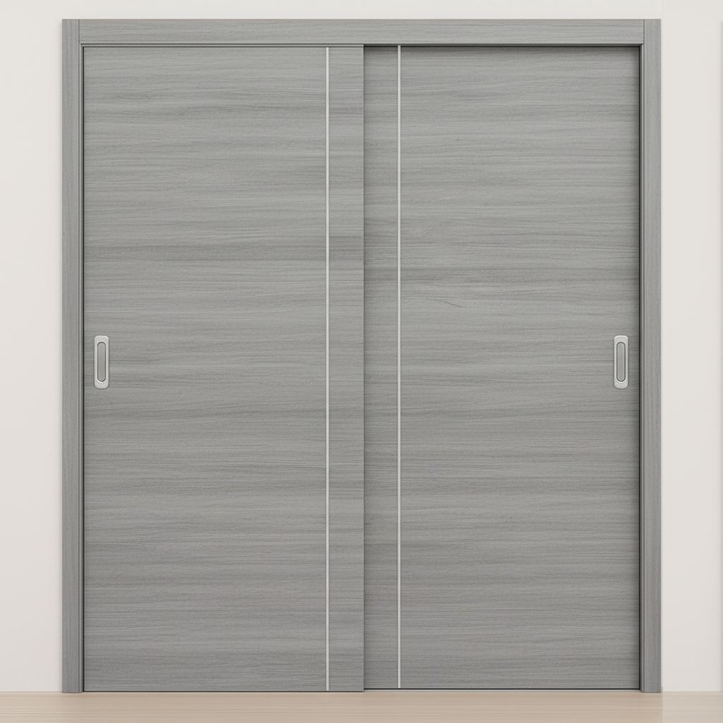 Braga 1VR Olmo Matrix CPL Modern Bypass Door - Doors and Beyond