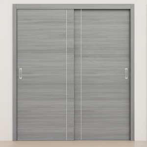 Braga 1VR Olmo Matrix CPL Modern Bypass Door - Doors and Beyond