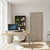 Nova 1VR Braga Palissandro  Matrix CPL Modern Single Pre-hung Door - Doors and Beyond