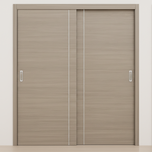 Braga 1VR Palissandro Matrix CPL Modern Bypass Door - Doors and Beyond