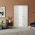 Braga 1VR Crema Matrix CPL Frameless Modern Double Door - Doors and Beyond