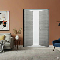 Braga 1VR Olmo Matrix CPL Frameless Modern Double Door - Doors and Beyond