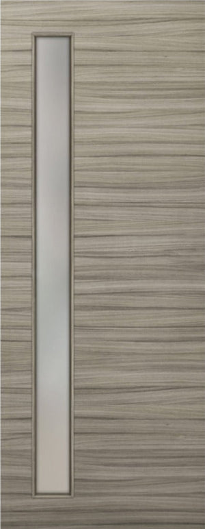 Nova 1-Lite V Braga  Palissandro Matrix CPL  Modern Door Slab - Doors and Beyond