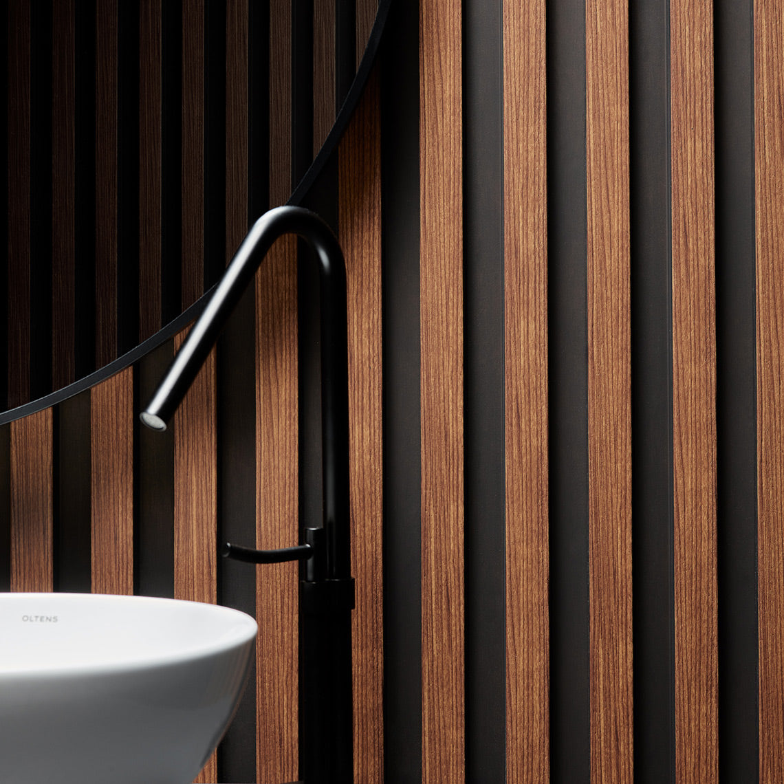 VOX Linerio L-Line Mocca Slat Panel 104 5/16" x 4 13/16" x 13/16" - Doors and Beyond