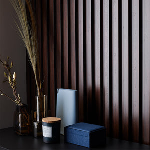 VOX Linerio M-Line Chocolate Slat Panel 104 5/16" 4 13/16" x 3/8" - Doors and Beyond
