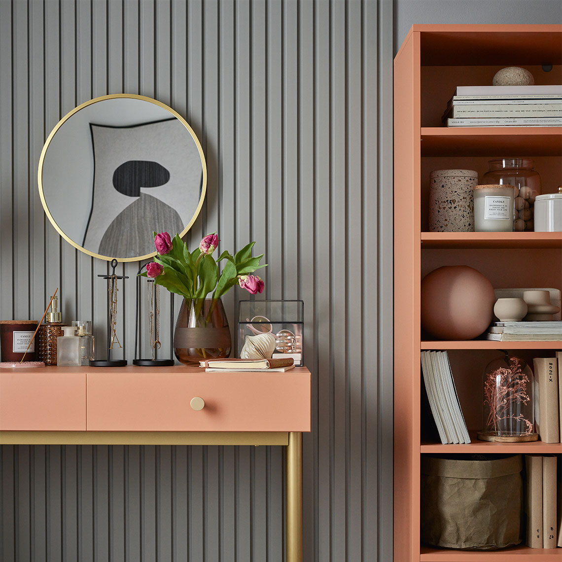 VOX Linerio M-Line Grey Slat Panel 104 5/16" 4 13/16" x 3/8"