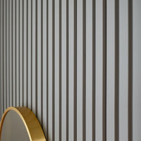 VOX Linerio M-Line Grey Slat Panel 104 5/16" 4 13/16" x 3/8" - Doors and Beyond