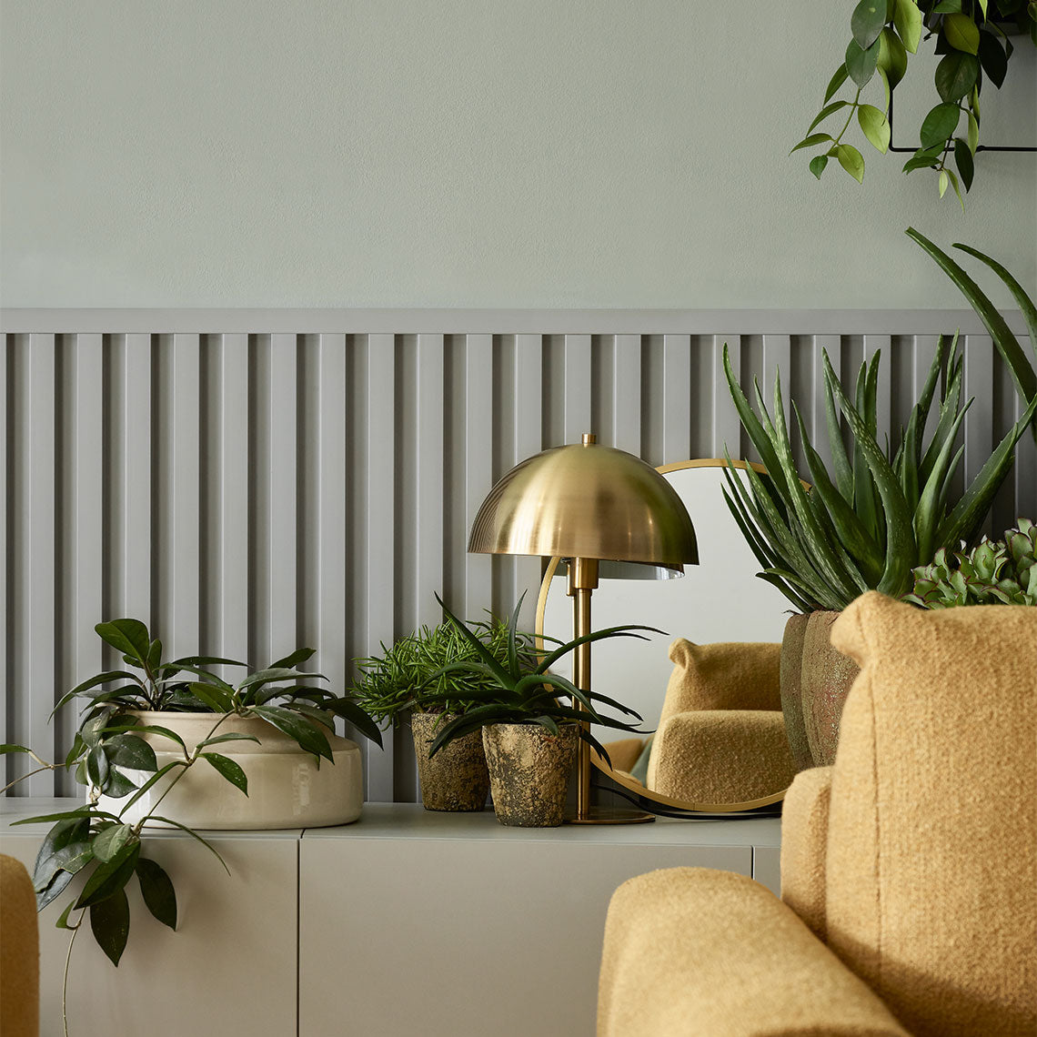 VOX Linerio L-Line Grey Slat Panel 104 5/16" x 4 13/16" x 13/16" - Doors and Beyond