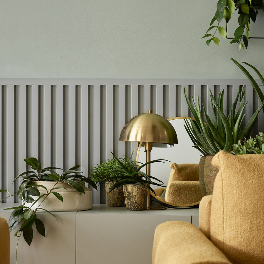VOX Linerio L-Line Grey Slat Panel 104 5/16" x 4 13/16" x 13/16" - Doors and Beyond