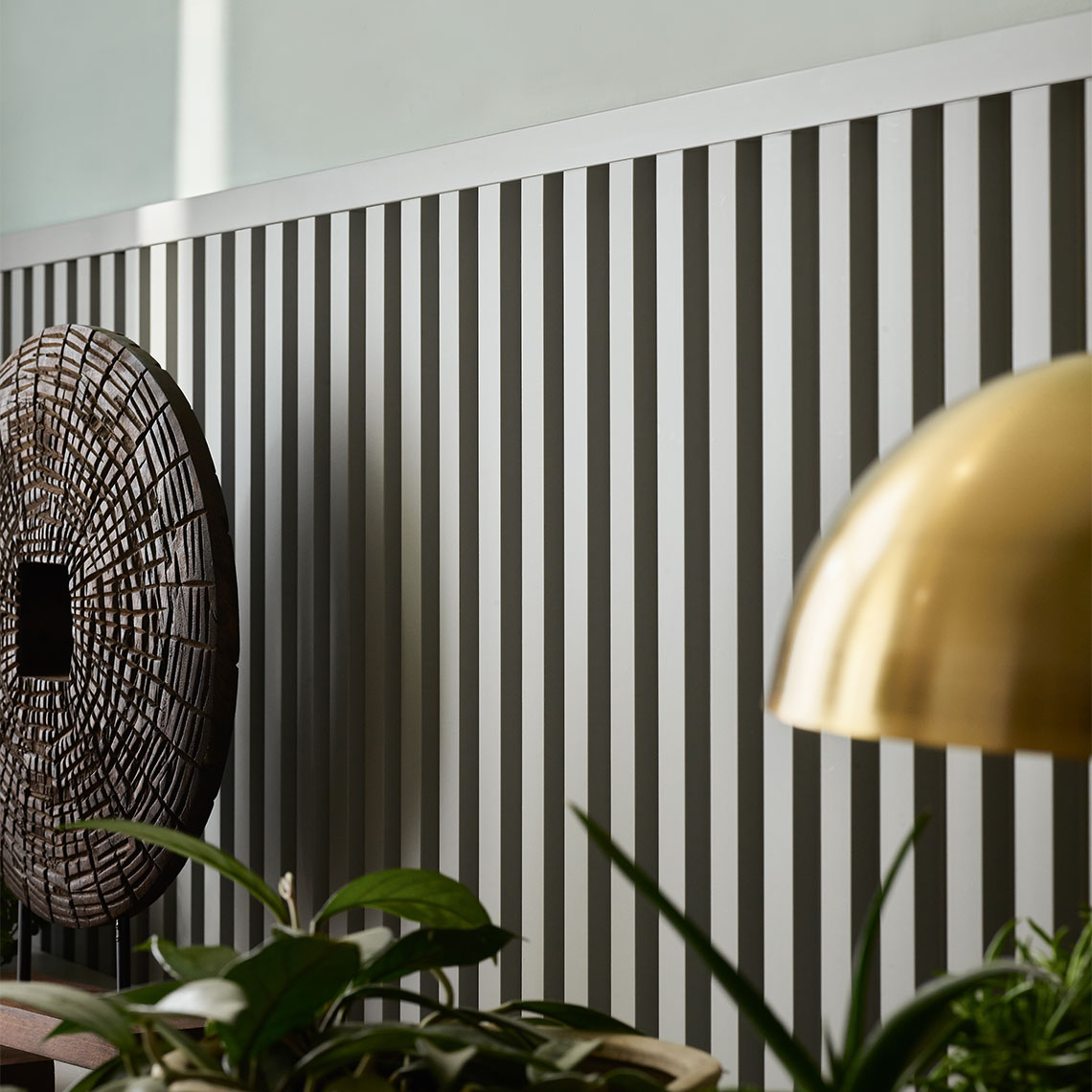 VOX Linerio L-Line Grey Slat Panel 104 5/16" x 4 13/16" x 13/16"