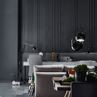 VOX Linerio S-Line Anthracite Slat Panel 104 5/16" x 4 13/16" x 3/8" - Doors and Beyond