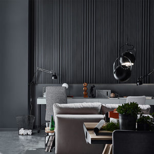 VOX Linerio S-Line Anthracite Slat Panel 104 5/16" x 4 13/16" x 3/8" - Doors and Beyond
