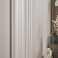 VOX Linerio S-Line White Slat Panel 104 5/16" x 4 13/16" x 3/8" - Doors and Beyond