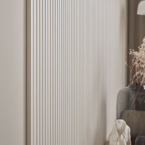 VOX Linerio S-Line White Slat Panel 104 5/16" x 4 13/16" x 3/8" - Doors and Beyond