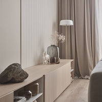 VOX Linerio S-Line White Slat Panel 104 5/16" x 4 13/16" x 3/8" - Doors and Beyond