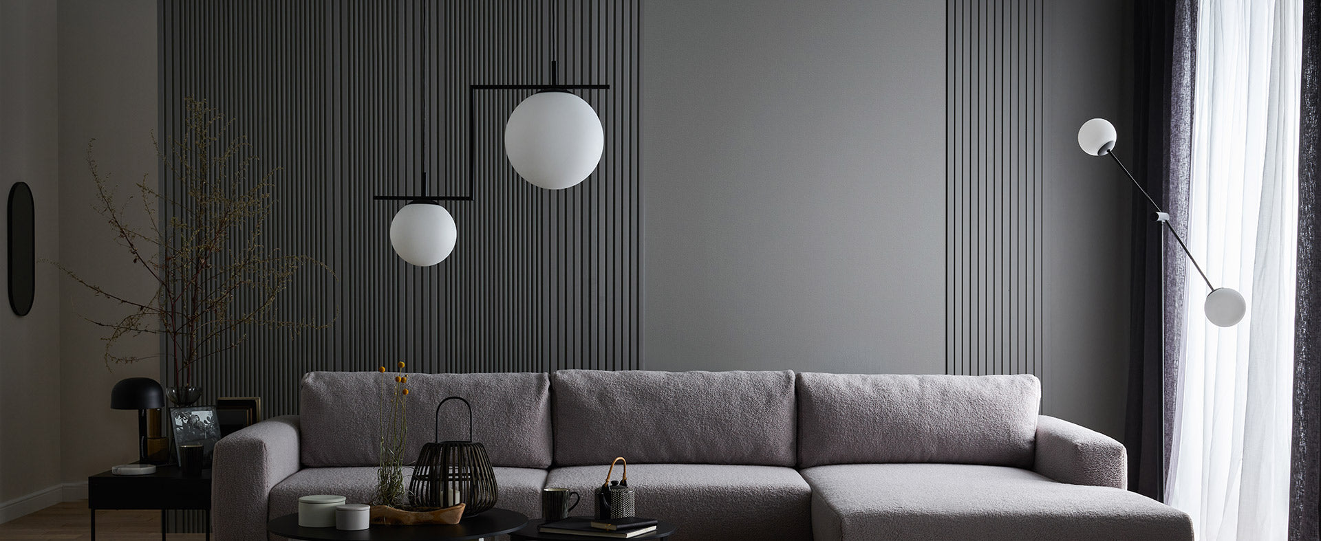 VOX Linerio S-Line Grey Slat Panel 104 5/16" x 4 13/16" x 3/8"