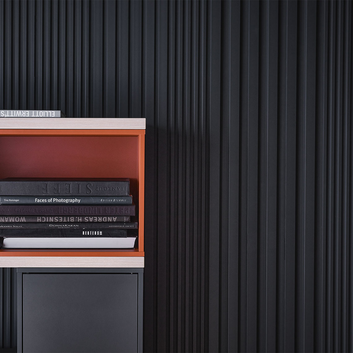 VOX Linerio M-Line Anthracite Slat Panel 104 5/16" 4 13/16" x 3/8" - Doors and Beyond