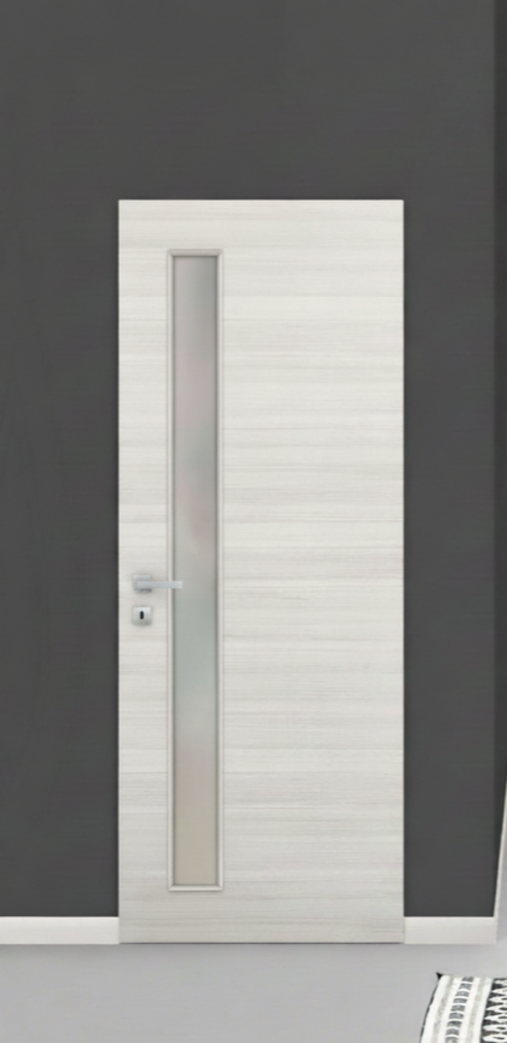 Nova 1-Lite V Braga  Crema Matrix CPL Frameless Modern Door