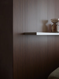 VOX Linerio XS-Line Mocca Slat Panel 12 1/16" x 104 5/16" x 1/4" - Doors and Beyond