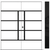 Nova Inox S3 Modern Exterior Double Door W/ (1) 12