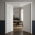 Nova 2H Braga Bianco Matrix CPL Modern Double Pre-Hung Door - Doors and Beyond