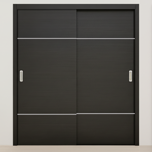 Braga 2H Blu Matrix CPL Modern Bypass Door - Doors and Beyond