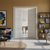 Nova 2H Braga Crema Matrix CPL  Modern Double Pre-Hung Door - Doors and Beyond