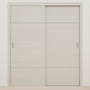 Braga 2H Crema Matrix CPL Modern Bypass Door - Doors and Beyond