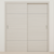 Braga 2H Crema Matrix CPL Modern Bypass Door - Doors and Beyond