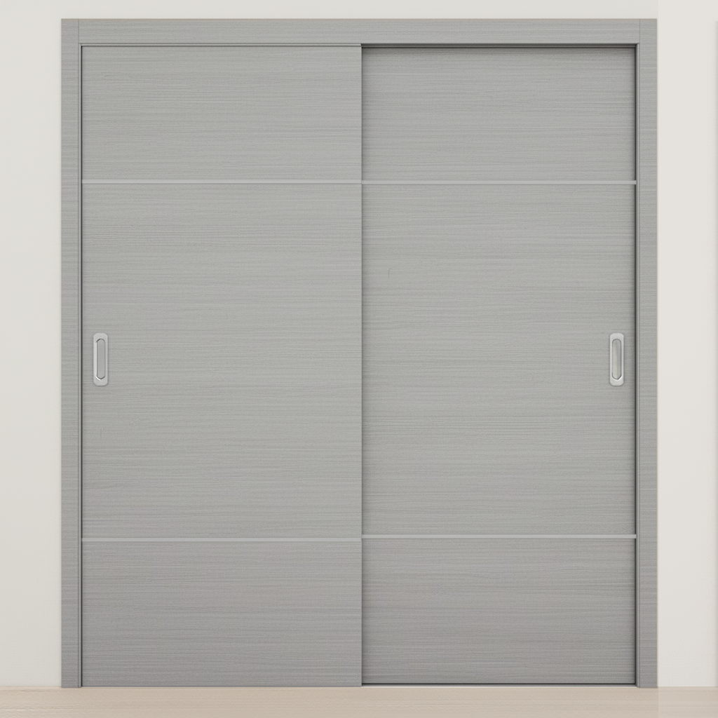 Braga 2H Olmo Matrix CPL Modern Bypass Door - Doors and Beyond