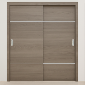 Braga 2H Palissandro Matrix CPL Modern Bypass Door - Doors and Beyond