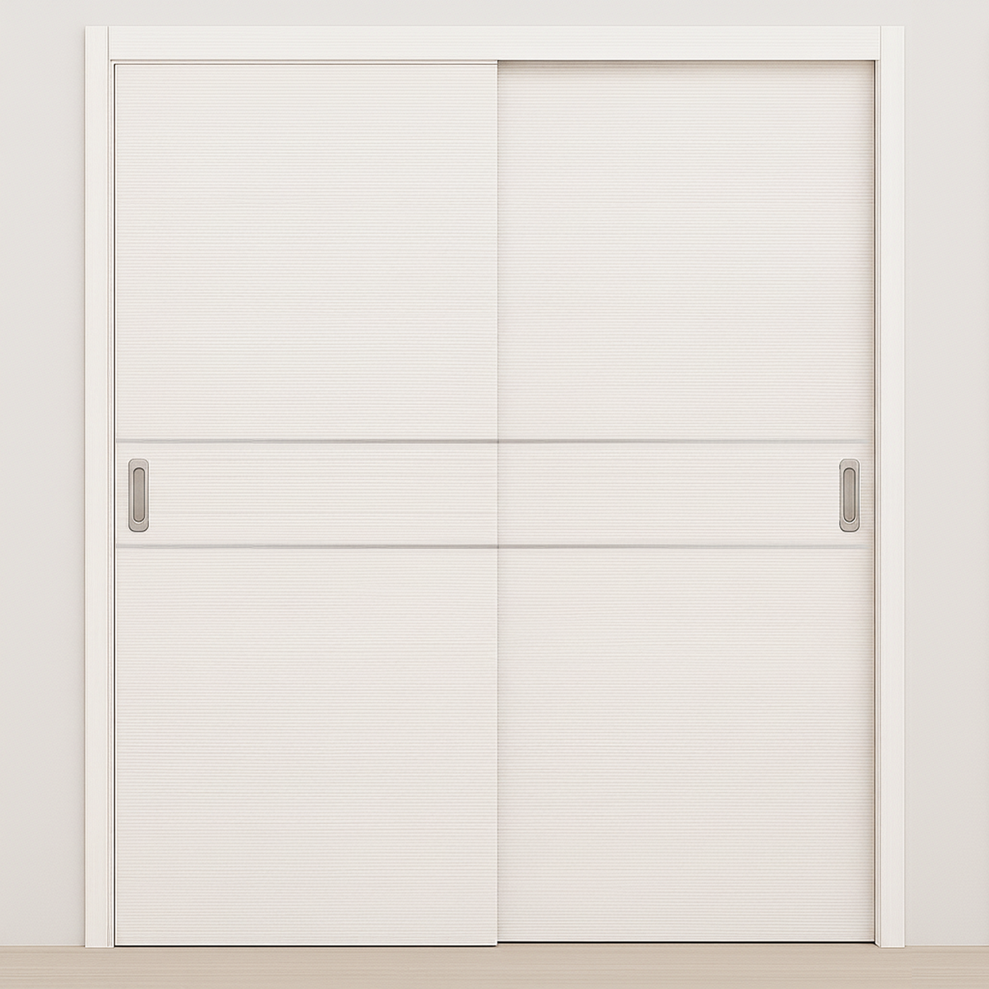 Braga 2HC Bianco Matrix CPL Modern Bypass Door - Doors and Beyond