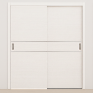 Braga 2HC Bianco Matrix CPL Modern Bypass Door - Doors and Beyond