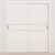 Braga 2HC Bianco Matrix CPL Modern Bypass Door - Doors and Beyond