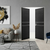 Braga 2HC Blu Matrix CPL Frameless Modern Double Door - Doors and Beyond