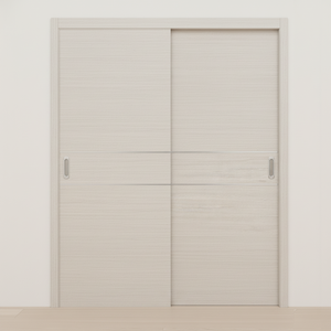 Braga 2HC Crema Matrix CPL Modern Bypass Door - Doors and Beyond