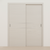Braga 2HC Crema Matrix CPL Modern Bypass Door - Doors and Beyond