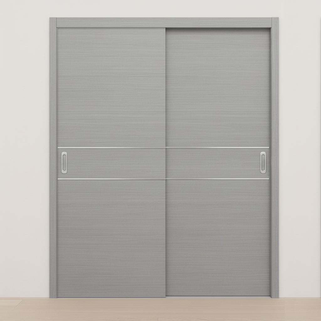 Braga 2HC Olmo Matrix CPL Modern Bypass Door - Doors and Beyond