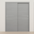 Braga 2HC Olmo Matrix CPL Modern Bypass Door - Doors and Beyond