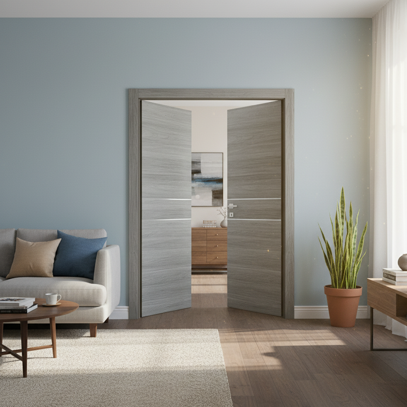 Frameless Doors in West Palm Beach, FL modern interior installation